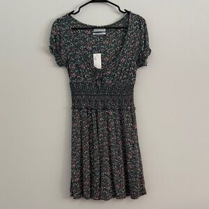 Urban Outfitters Dark Floral Mini Dress
